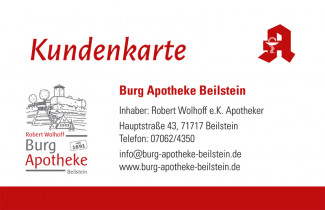 Burg Apotheke Beilstein Kundenkarte